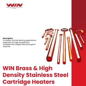 Brass & High Density Stainless Steel Cartridge Heaters