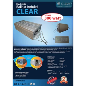 CLEAR Induction Lamp Ballast 300 Watt 