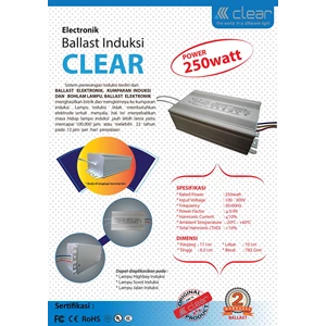 Electronic ballast 250 watt Induction Lamp Accessories Clear Energy 