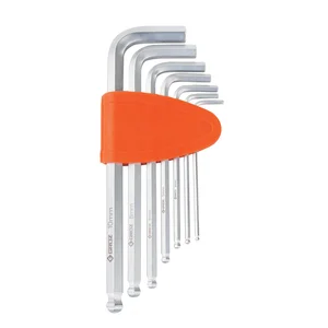 7 Hex Keys With Ball End - Metric - Kunci L