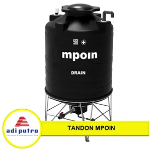 Tandon Air Merk Mpoin Hitam 600 Liter
