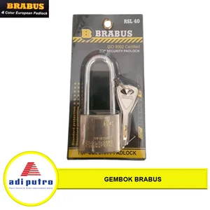 Long Neck Iron Brabus Padlock