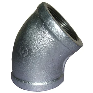 Elbow 45° Banded (Bl 45) - Galvanized Dan Black Malleable Iron Pipe Fitting
