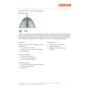 Lampu Industri Highbay LED OSRAM ECOFLITZ -130W