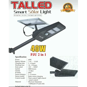 Lampu Jalan PJU Smart Solar 2in1 40W