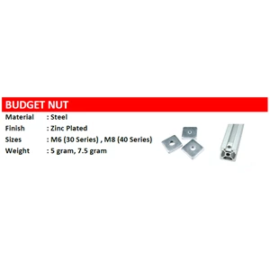 Budget Nut M5 20 Series