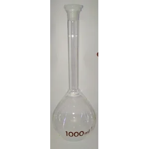Peralatan Laboratorium Labu Ukur 1 L Iwaki Pp Stopper