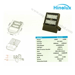 Lampu Sorot LED 100w -120w Multi Chip Hinolux  HL - 5110