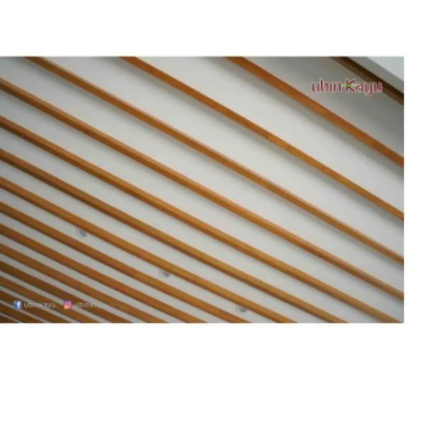 Plafon Akustik Lumberceiling Kayu Jati