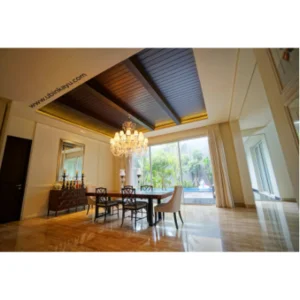 Plafon Akustik Lumberceiling Kayu Merbau Solid