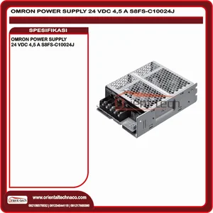 Switch Power Supply OMRON 24 VDC 4,5 A S8FS-C10024J