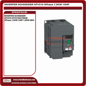 Inverter dan Konverter SCHNEIDER ATV310 ATV310HU75N4E 3Phase 7,5KW 10HP 7,5KW 380V