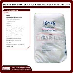 PURE PA 101 Resin Anion Demineral - 25 Liter