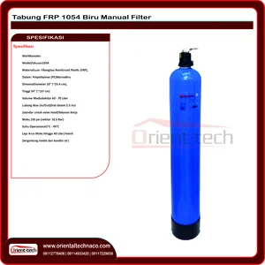 FRP 1054 Water Filter Tank Blue