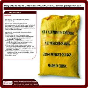 Poly Aluminium Chloride (PAC) untuk penjernih air