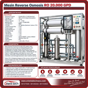 Mesin RO 20.000 Gpd untuk industri