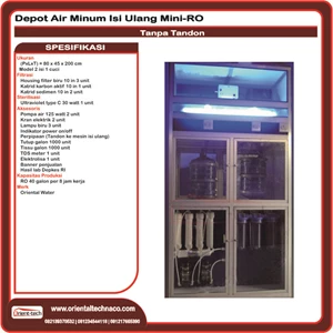 Paket Depot  Air Minum Isi Ulang RO - MINI