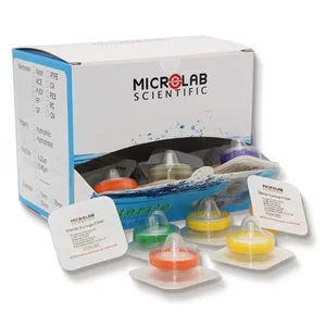 Microlab Hydrophobic  PTFE  Syringe Filter Sterile  25mm 0.45um Sterile Pack of 50pcs