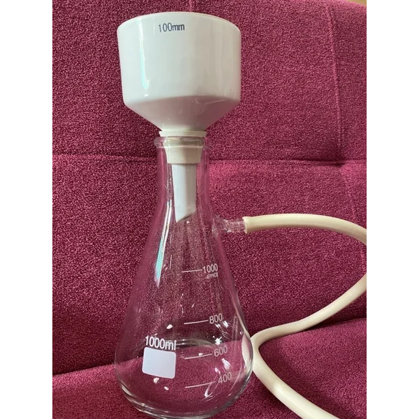 Set Corong Buchner 80mm Labu 1000ml