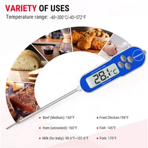 Waterproof Food Thermometer Panjang Sensor 30 cm Wenmeince LDT-1819 