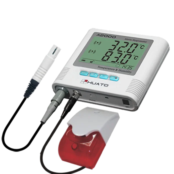 Sound and Visual Alarm Humidity Temperature Data Logger 