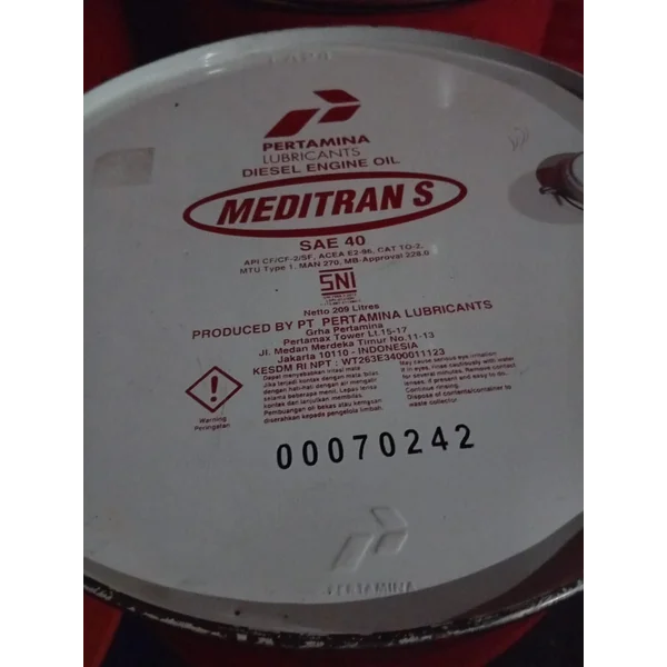 Oli Diesel Pertamina Meditran S40 209 L
