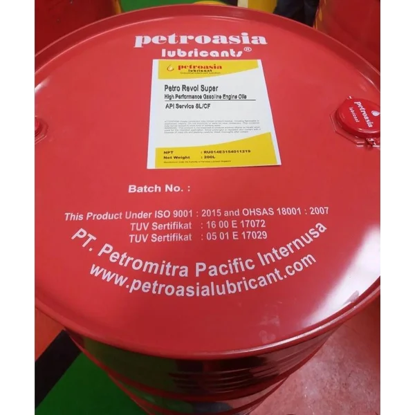 Oli Mesin Bensin PETROASIA Petro Revol Sae 40 isi 200 Liter