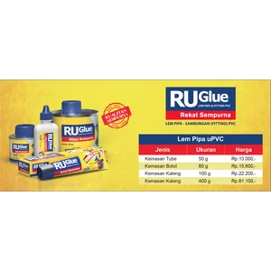 RUGlue Lem PVC - Kemasan Kaleng 400g