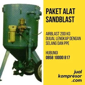 Mesin Bekas Alat Sand Blast 200 Kg Lengkap