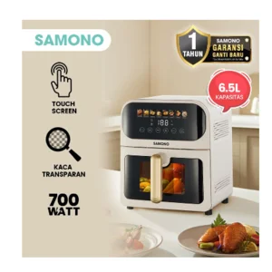 Air Fryer Samono SW-AFW65 Digital Touchscreen Transparan Low Watt