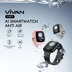Smart Watch Jam Tangan TFT 1.83" Vivan VWF1 130+ Sports Mode 1 ATM Professional Health Monitoring Battery 230mAh