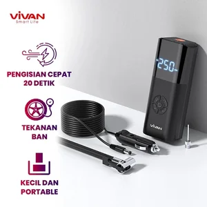 Gear Pump Pompa Ban Mobil Portable VIVAN VTI02 Elektrik Air Compressor Mini Serbaguna LCD Display