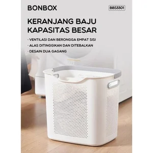 Keranjang Laundry / Tempat Penyimpanan Keranjan Baju Bonbox BBS3301