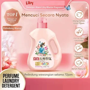 Deterjen Bubuk dan Cair Laundry Botol Liby Wangi Mawar Rose Grasse Tahan Lama 72jam 1liter