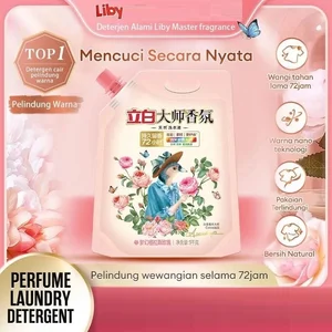 Deterjen Bubuk dan Cair Laundry Refill Liby Wangi Mawar Rose Grasse Tahan Lama 72jam 1liter