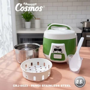 Rice Cooker Stainless Steel Cosmos CRJ-9023 0.6 Liter