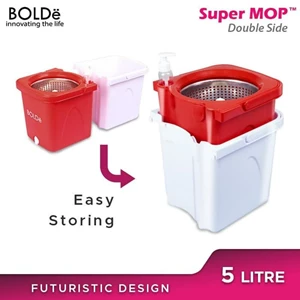 Bolde Super Mop Double Size Mop / mop Practical And Easy With A Bucket And Mop Squeezer