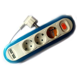 Dexicon Modern Cable Socket With 3 Meter Cable Length And USB Charger