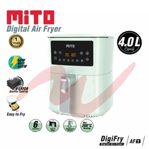 Mito AF1 Digital Air Fryer 4 Liter Capacity With Granite Coating Other Kitchen Tools