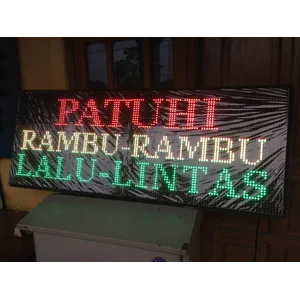 Lampu Running Text Led Color