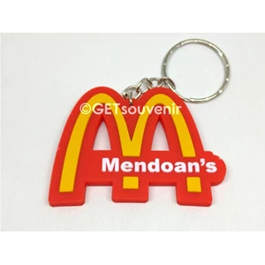 Mendoan's Custom Custom Rubber Keychain Souvenirs