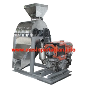Mesin Penepung Chip Kering Porang  With Cyclone (Hammer Mill With Cyclone) Material Stainless Steel Tipe 60 - Ubi