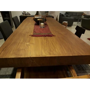 meja dan kursi kayu jati solid