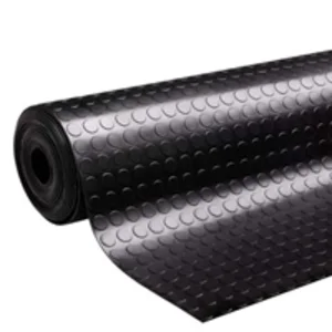 Karpet Karet Motif koin Hitam Jakarta