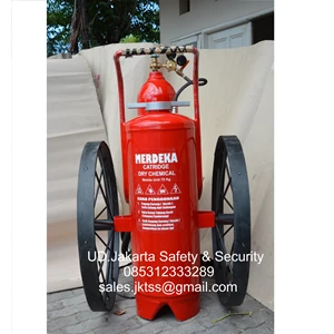 Apab Wheeled Media Poison Fire Extinguisher Big Fire Abc Drychemical Powder Blue 75 Kg