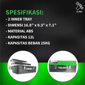 Tool Box / Kotak Perkakas 3 Susun Plastik TEKIRO ST-TB2046