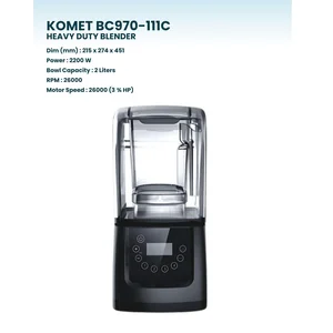 KOMET BC970-101C Mixer Jus 2 liter Kedap Suara Blender