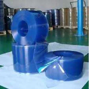 Tirai pvc plastik curtain blue clear