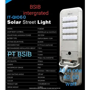 Lampu Jalan PJU Tenaga Surya All in One 40 & 60 Watt