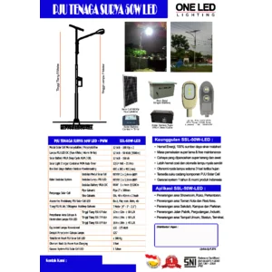 PAKET PJU TENAGA SURYA  50 WATT